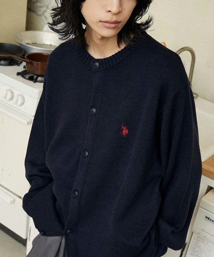 U.S. POLO ASSN. / 圓領針織開襟衫