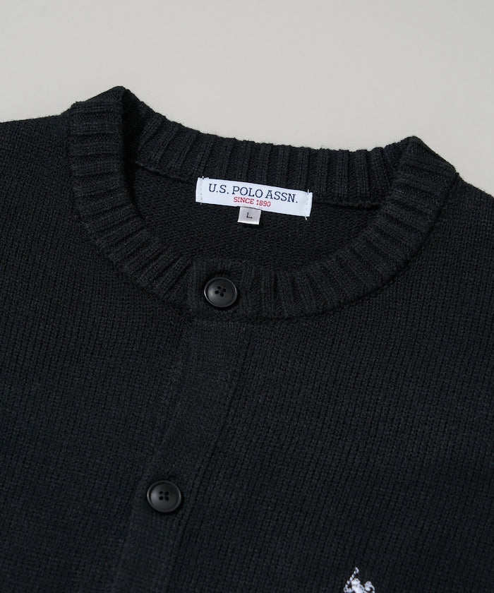 U.S. POLO ASSN. / 圓領針織開襟衫