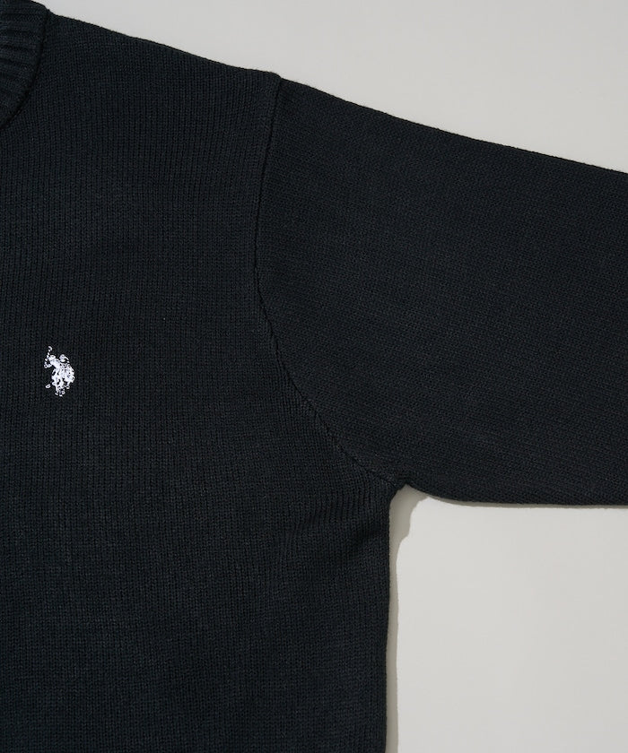 U.S. POLO ASSN. / 圓領針織開襟衫