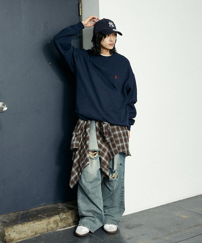 U.S. POLO ASSN. / 刷毛 圓領衫