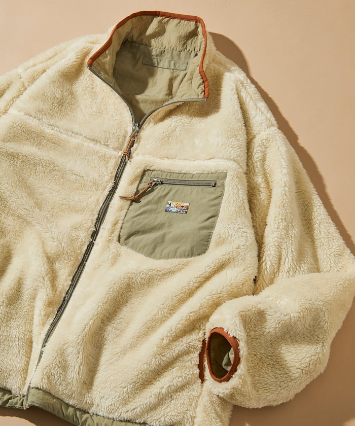 FREAK’S STORE / 寬鬆剪裁 雙面穿尼龍 × 羊羔絨外套