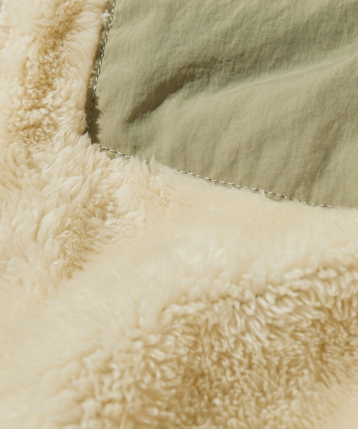 FREAK’S STORE / 寬鬆剪裁 雙面穿尼龍 × 羊羔絨外套