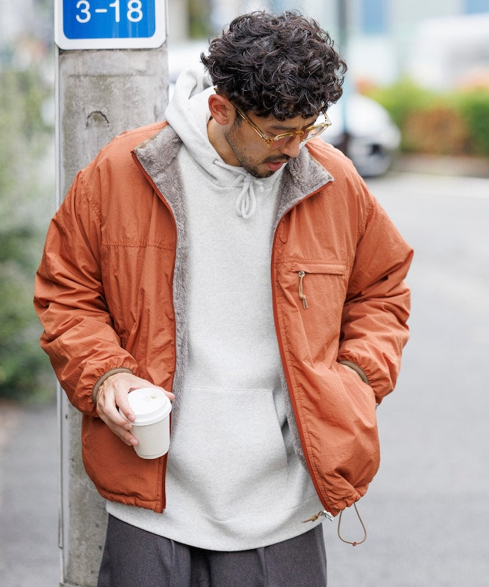 FREAK’S STORE / 寬鬆剪裁 雙面穿尼龍 × 羊羔絨外套