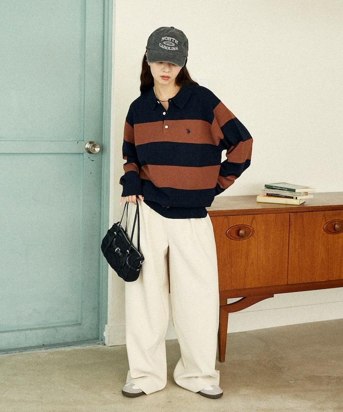 U.S. POLO ASSN. / SWEAT LIKE KNIT POLO衫