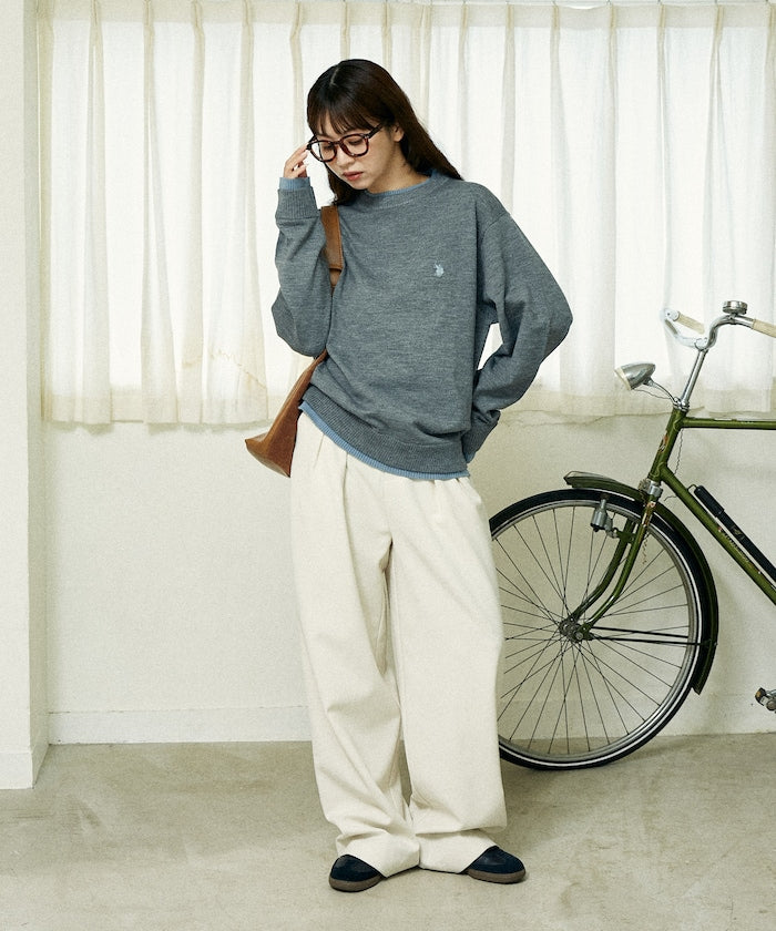 U.S. POLO ASSN. / FAKE LAYERED KNIT 雙層假兩件針織衫