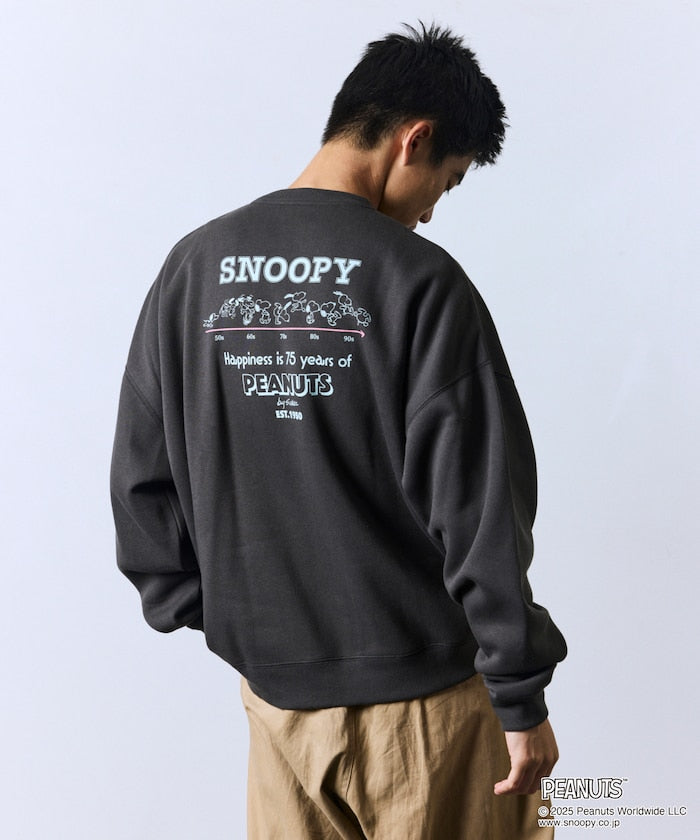 PEANUTS x FREAK’S STROE / 75週年 寬鬆落肩 圓領衫