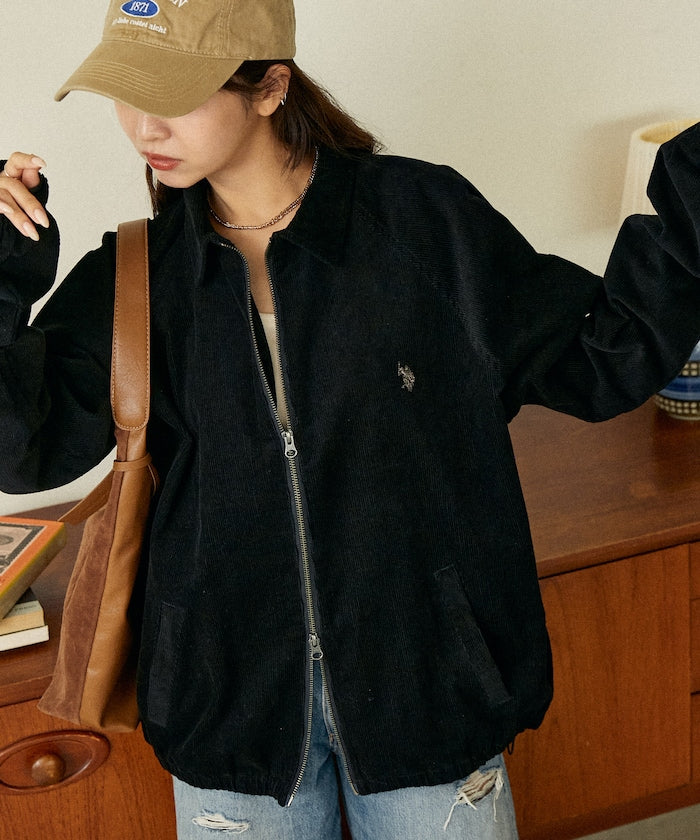 U.S. POLO ASSN. / 雙向拉鍊短版立領外套