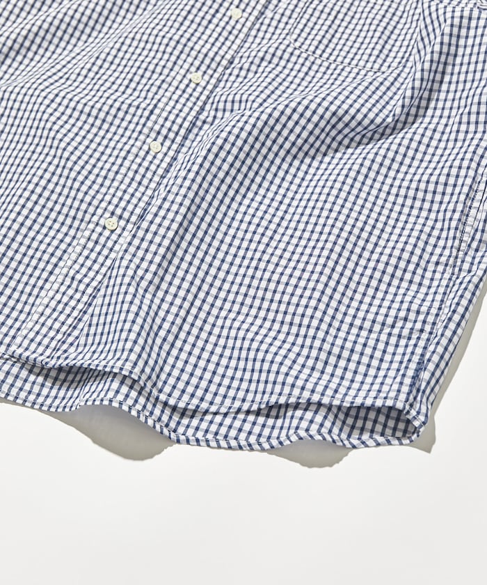 CAHLUMN Magazine Pocket Broad Shirt(Gingham) / 格紋襯衫