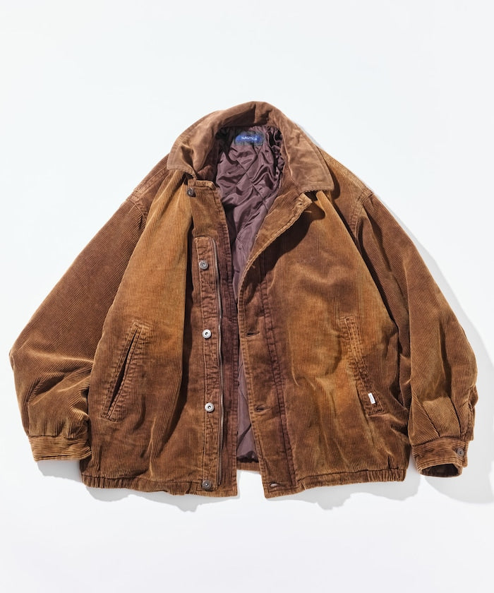 NAUTICA / 中綿漂染寬版燈芯絨短版外套