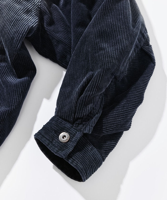 NAUTICA / 中綿漂染寬版燈芯絨短版外套