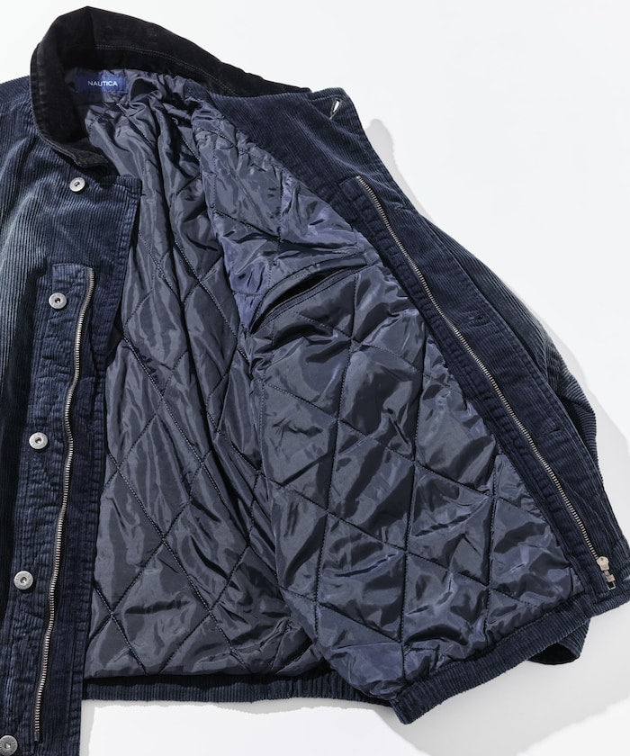 NAUTICA / 中綿漂染寬版燈芯絨短版外套