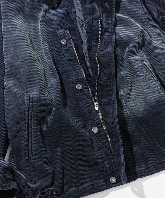 NAUTICA / 中綿漂染寬版燈芯絨短版外套