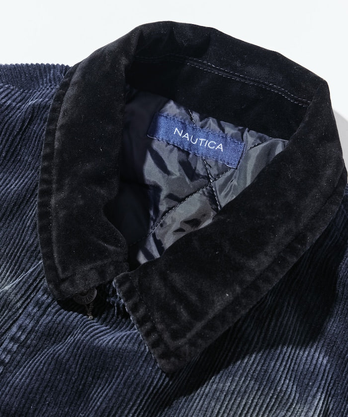 NAUTICA / 中綿漂染寬版燈芯絨短版外套