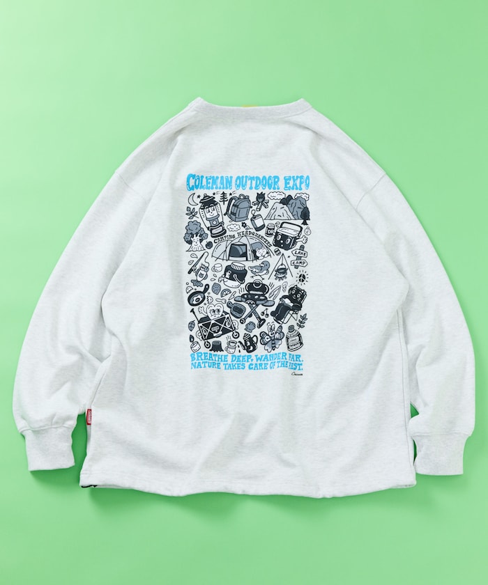 Coleman×Chocomoo×FREAK'S STORE / OUTDOOR EXPO 聯名限定 圓領衫