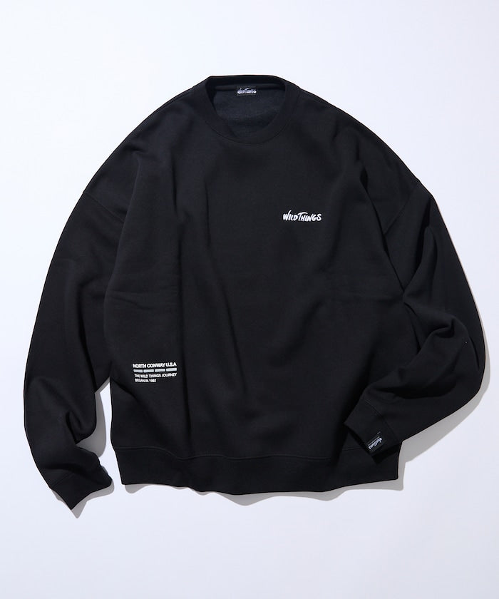 WILD THINGS×FREAK'S STORE / 小標 圓領衫