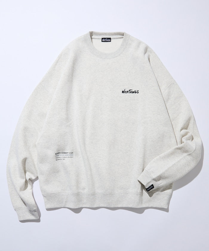 WILD THINGS×FREAK'S STORE / 小標 圓領衫