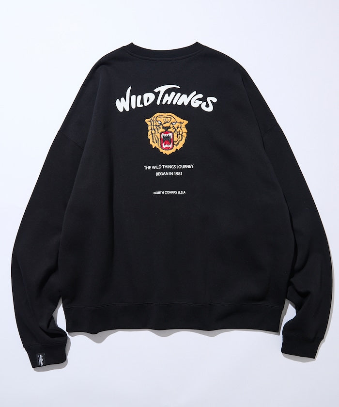 WILD THINGS×FREAK'S STORE / 虎紋刺繡 圓領衫