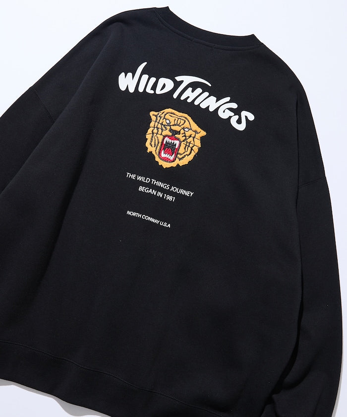 WILD THINGS×FREAK'S STORE / 虎紋刺繡 圓領衫