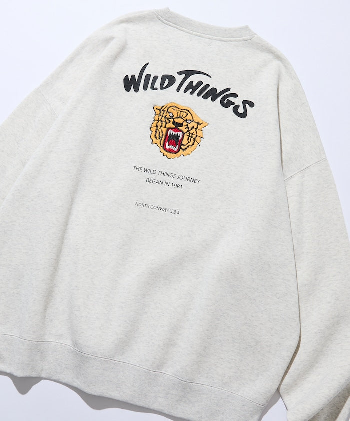 WILD THINGS×FREAK'S STORE / 虎紋刺繡 圓領衫