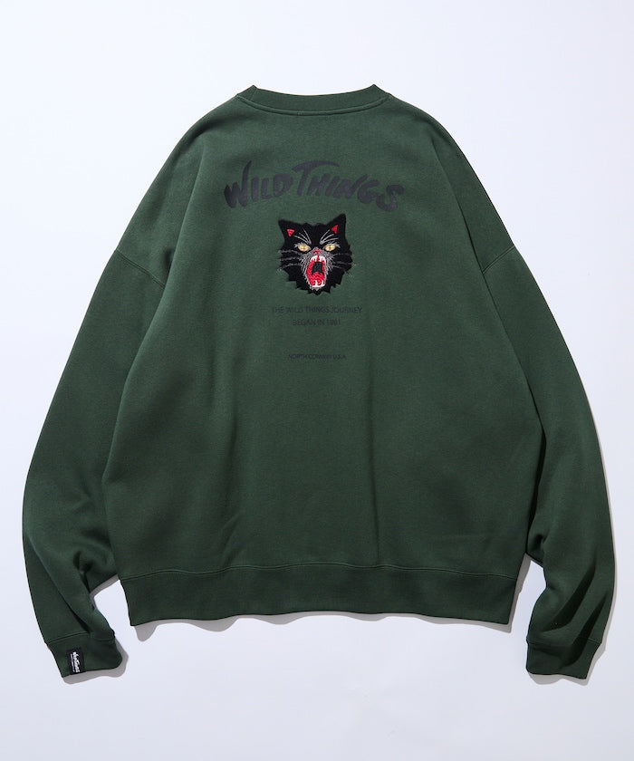 WILD THINGS×FREAK'S STORE / 刺繡圖案 圓領衫