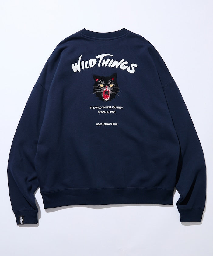 WILD THINGS×FREAK'S STORE / 刺繡圖案 圓領衫