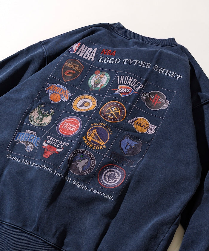 NBA x FREAK’S STORE / 隊徽貼紙圖案 圓領衫