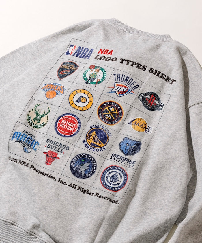 NBA x FREAK’S STORE / 隊徽貼紙圖案 圓領衫