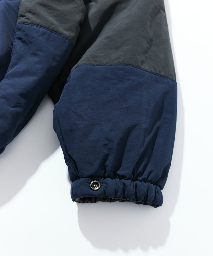 NAUTICA / 異材質雙面穿短版中綿外套