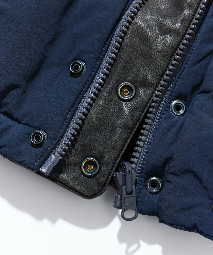 NAUTICA / 異材質雙面穿短版中綿外套