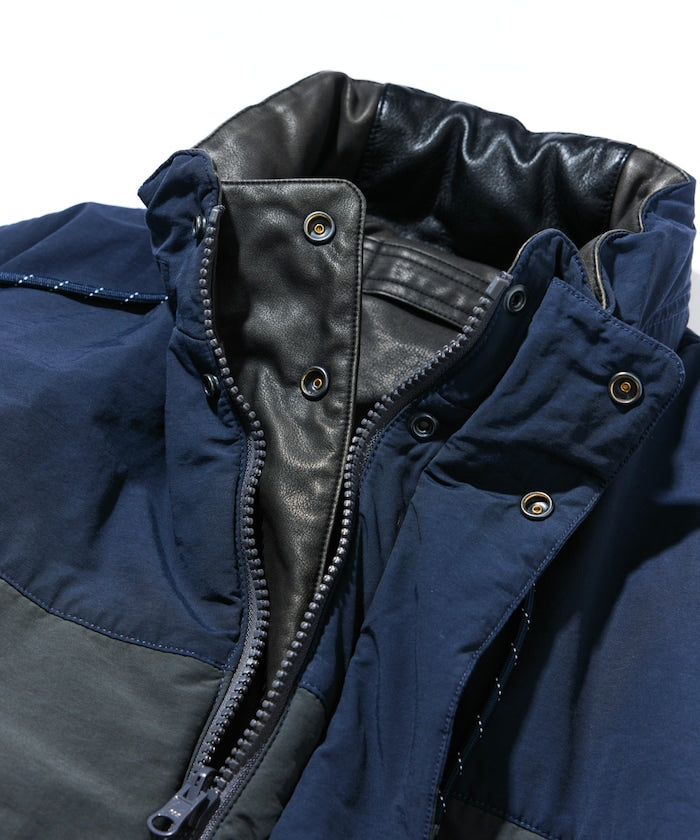 NAUTICA / 異材質雙面穿短版中綿外套