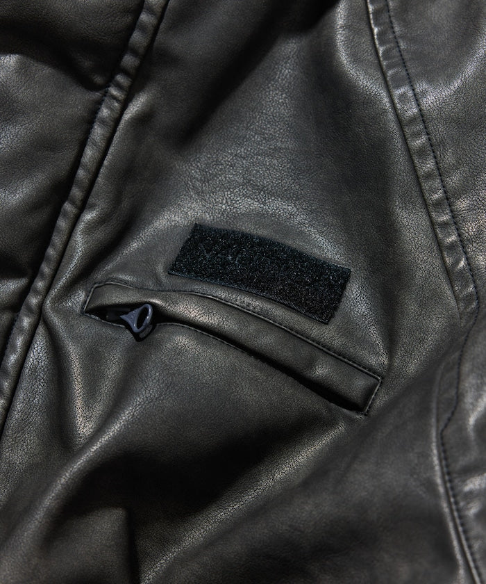 NAUTICA / 異材質雙面穿短版中綿外套