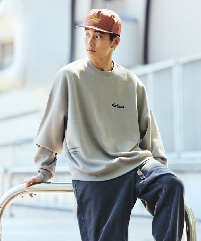 WILD THINGS×FREAK'S STORE / 小標 圓領衫