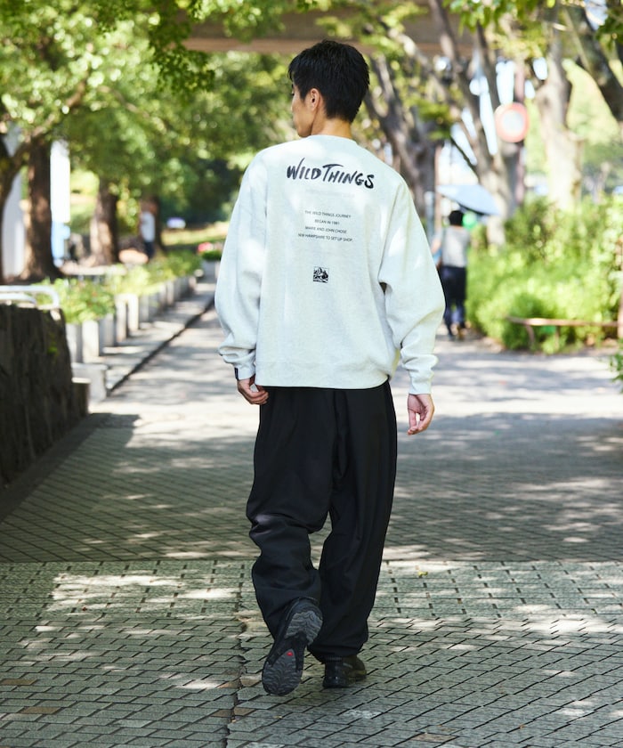 WILD THINGS×FREAK'S STORE / 標誌 圓領衫