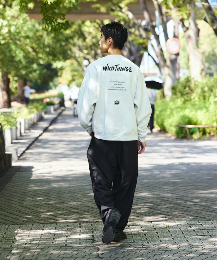 WILD THINGS×FREAK'S STORE / 標誌 圓領衫