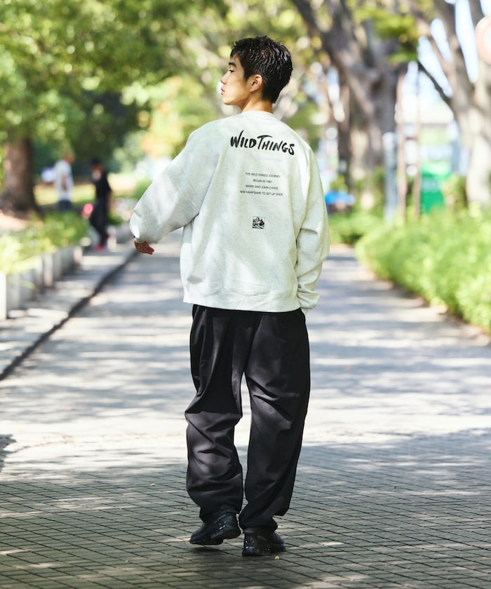WILD THINGS×FREAK'S STORE / 標誌 圓領衫