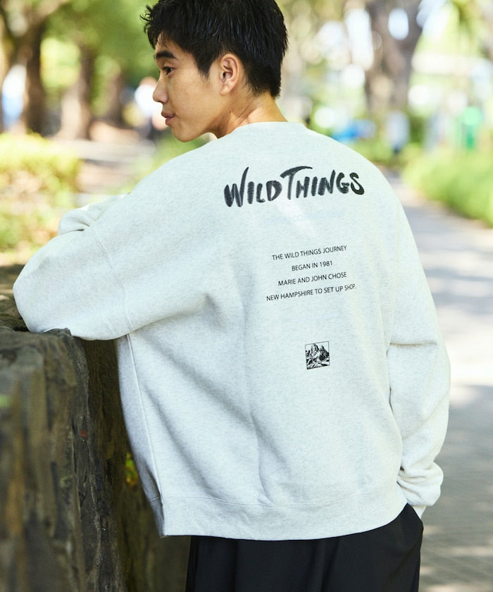WILD THINGS×FREAK'S STORE / 標誌 圓領衫