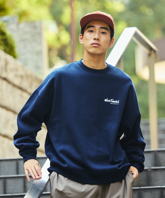 WILD THINGS×FREAK'S STORE / 標誌 圓領衫
