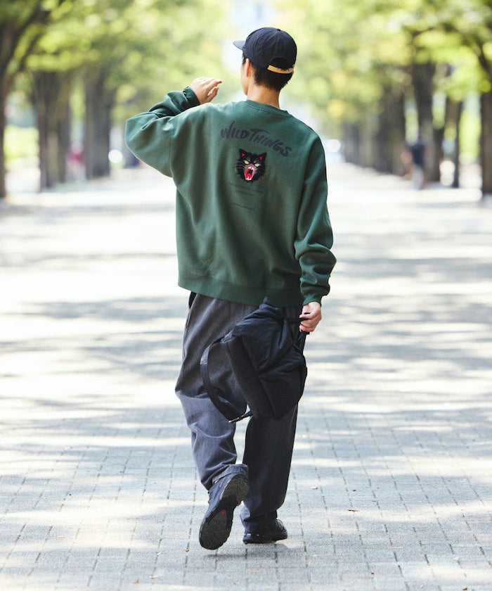 WILD THINGS×FREAK'S STORE / 刺繡圖案 圓領衫