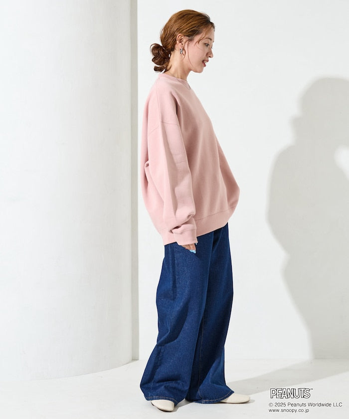 PEANUTS x FREAK’S STROE / 75週年 寬鬆落肩 圓領衫