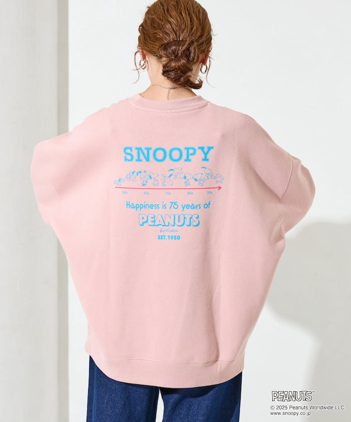 PEANUTS x FREAK’S STROE / 75週年 寬鬆落肩 圓領衫