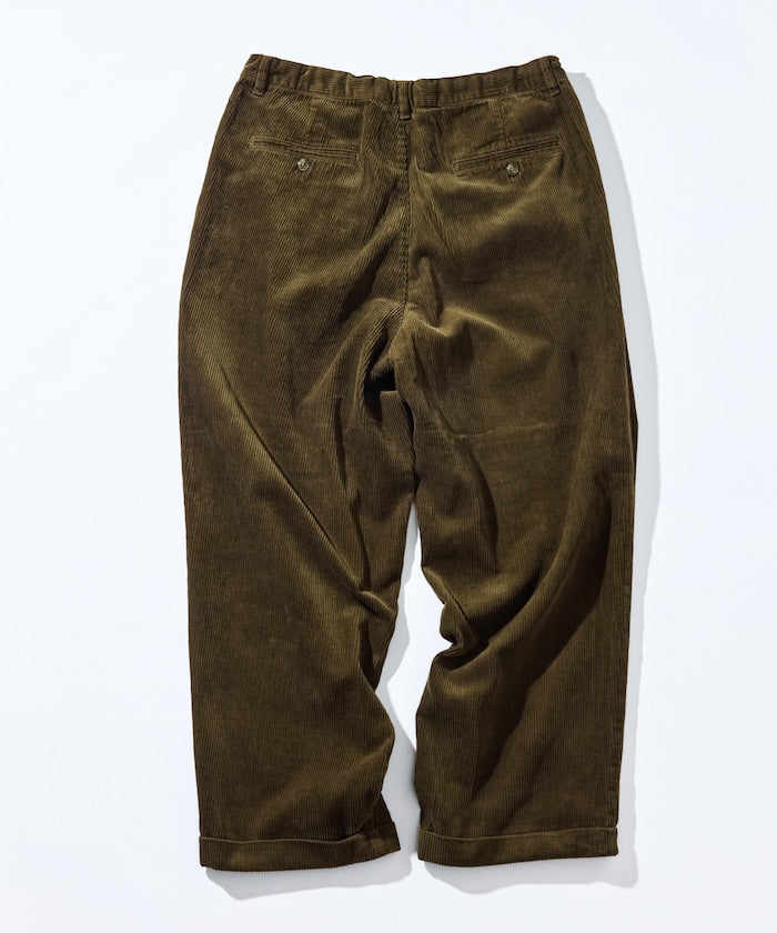 NAUTICA / 燈芯絨寬版褶裝長褲