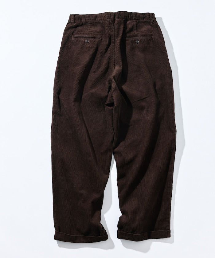 NAUTICA / 燈芯絨寬版褶裝長褲