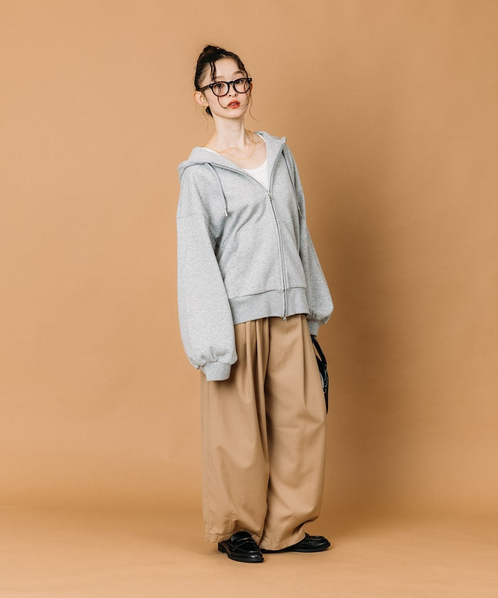 FREAK’S STORE / 寬鬆立體剪裁  拉鍊連帽外套