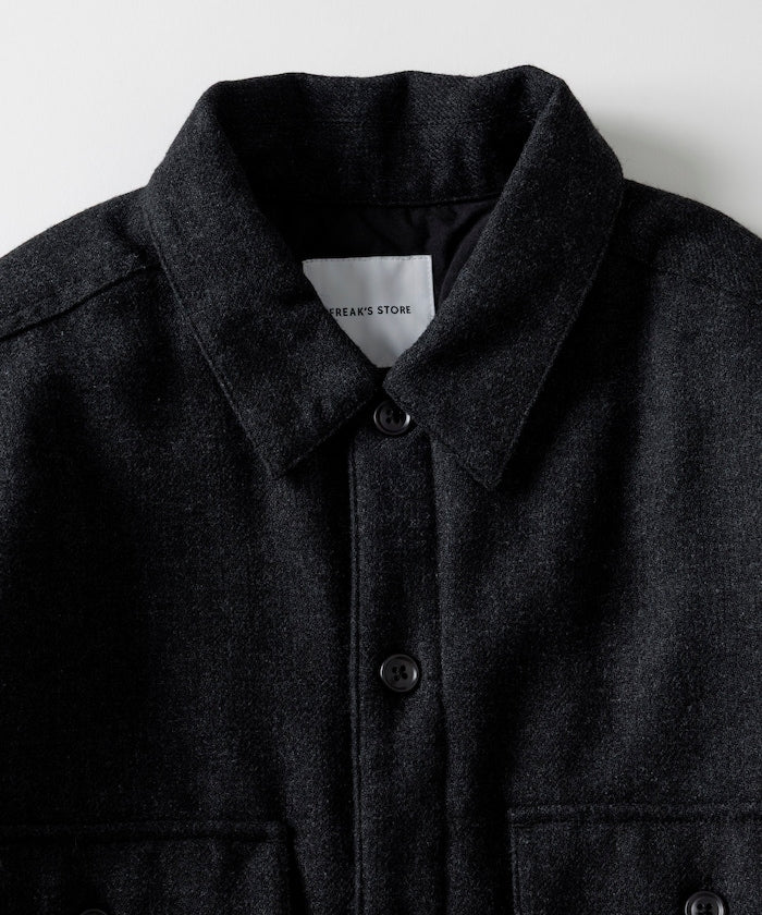 FREAK’S STORE / 水洗中綿 格紋襯衫 外套