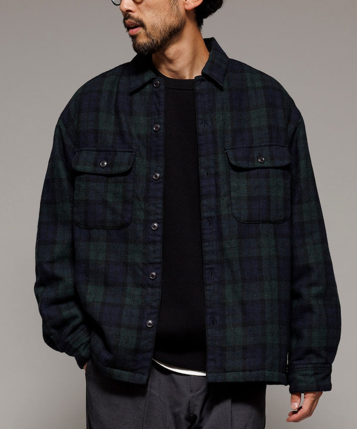 FREAK’S STORE / 水洗中綿 格紋襯衫 外套