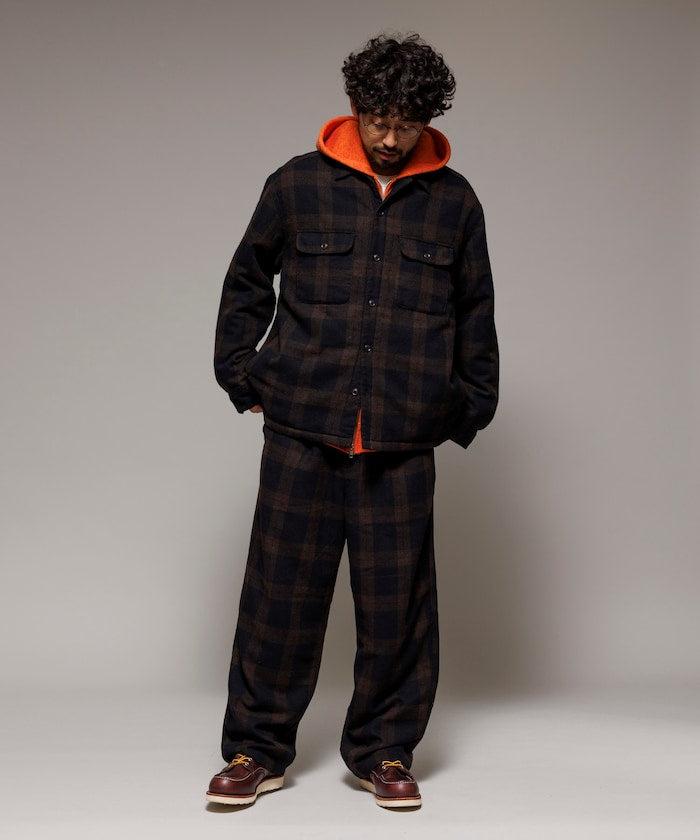 FREAK’S STORE / 水洗中綿 格紋襯衫 外套