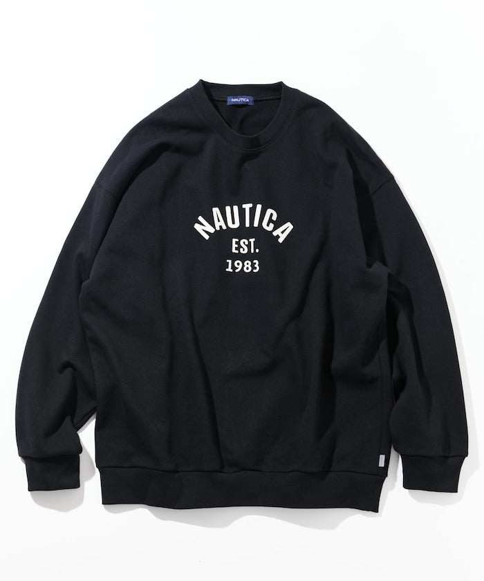 NAUTICA / 弧形標誌圓領衫