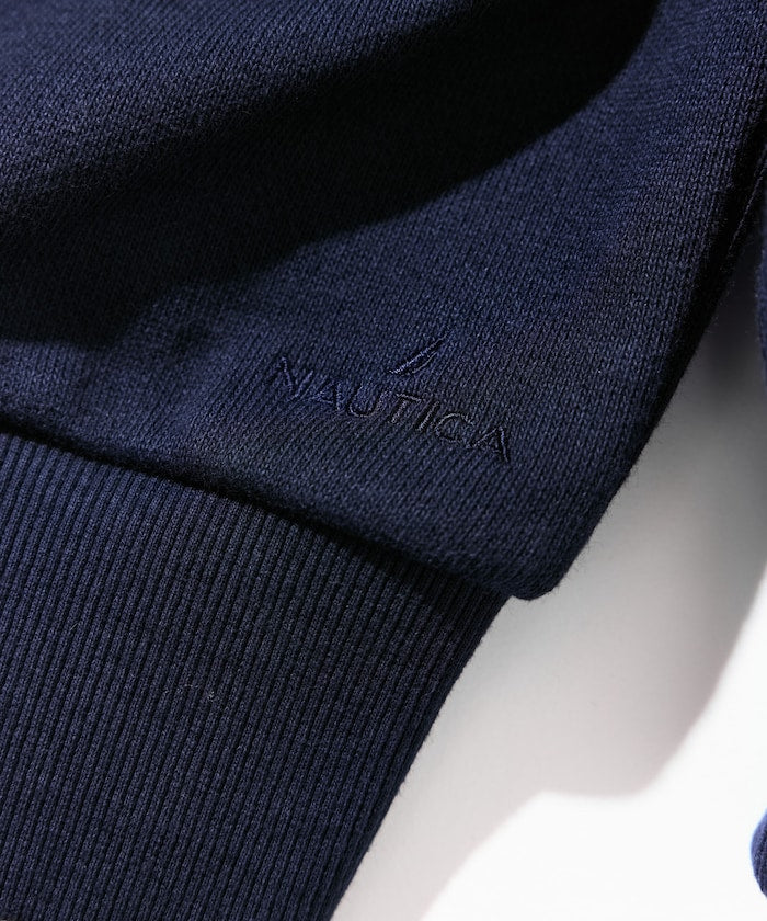 NAUTICA / 弧形標誌圓領衫