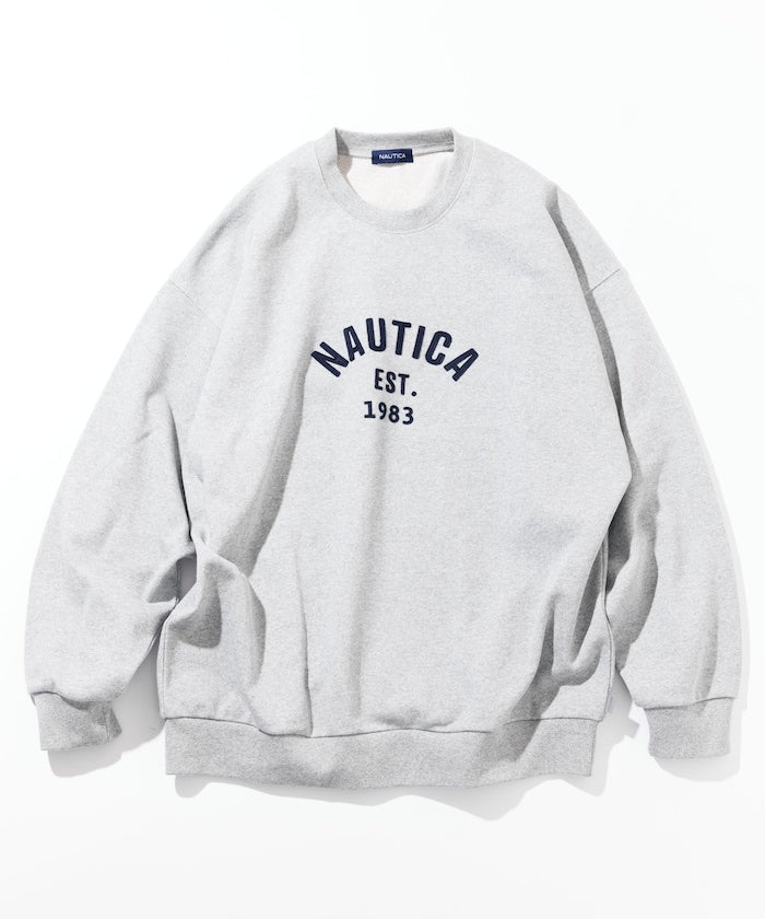 NAUTICA / 弧形標誌圓領衫