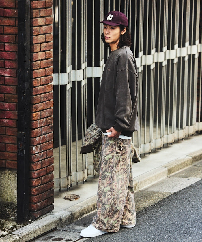 NAUTICA / 復古染製 重磅圓領衫